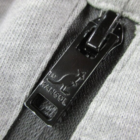 Kangol Shorts Mens Medium Gray Black Sweat Jogger Elastic Drawstring Athletic - Picture 5 of 11